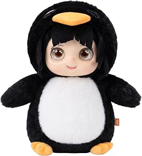 COYOCO Gugu Gaga Penguin Plush 12.2in Squeaky Soft Stuffed Animal (Black) | Built-in squeaker, ultra-soft plush, collectible display, kawaii penguin design, cozy cuddle feel, gift-ready for ages 14+