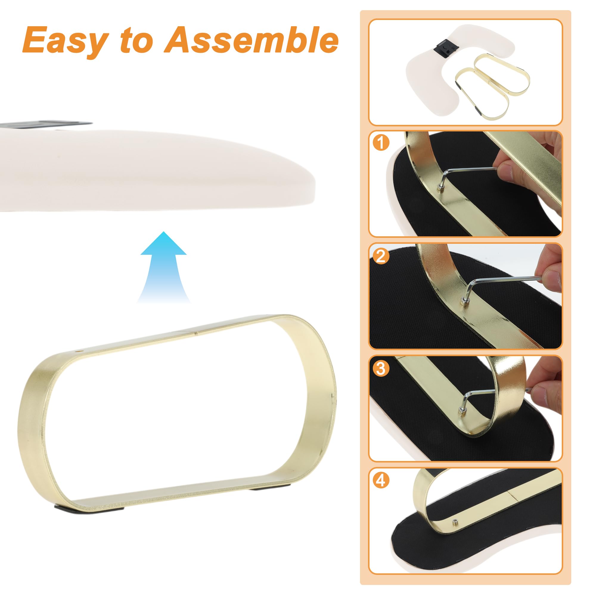 VOCOSTE Nail Arm Rest with 360° Rotating Phone Holder, U Shaped Manicure Hand Rest - Image 3