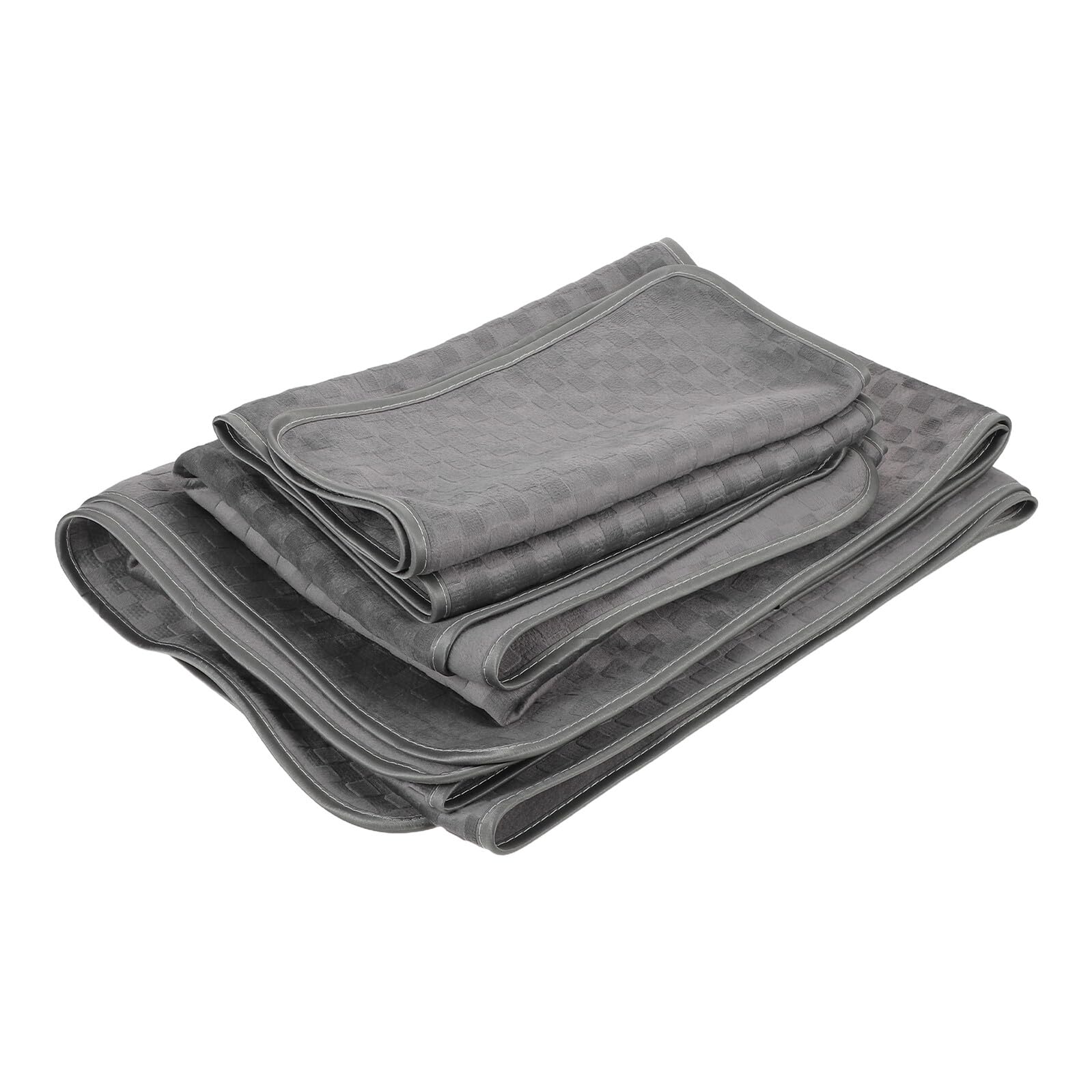 Housse de Chaise Longue Grise en Polaire Lot de 4 Set pour Fauteuil Inclinable