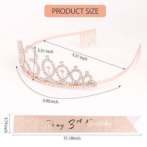 Miniatura 89 de CIEHER Juego de corona de cumpleaños 50 + banda de 50 y fabulosa banda + pin de perlas, tiara, regalos de 50, decoraciones para mujeres amigas