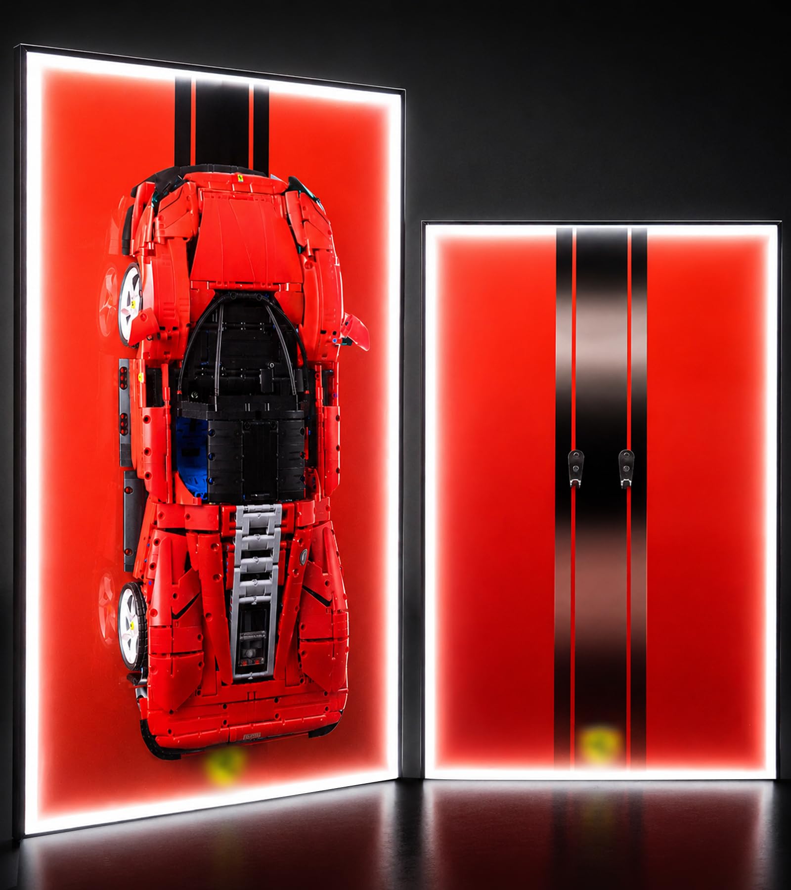 Display Wallboard with Led Light for Lego Technic 42143 Ferrari Daytona SP3 | Display Wal…