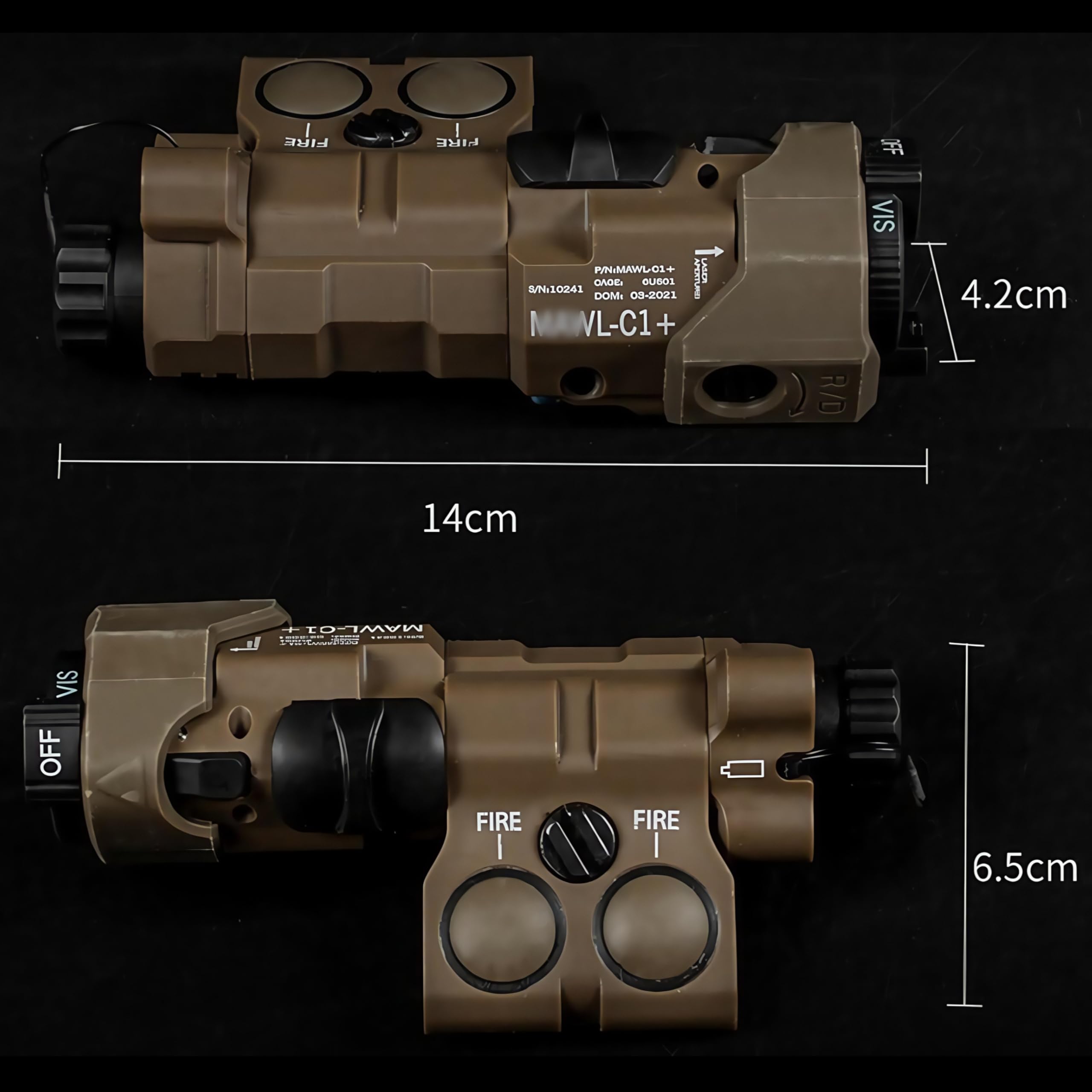 Taktische Outdoor-Werkzeuge M.AWL C1 Batteriegehäuse Modulare Schienenmontage Batterieaufbewahrungsbox CS Wargame Airsoft Paintball Jagdausrüstung