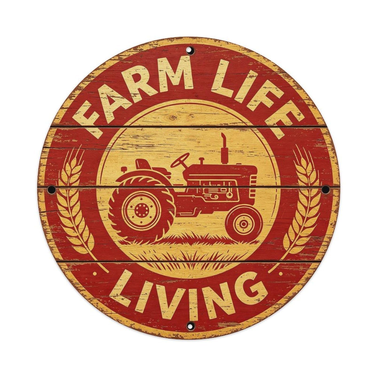 Farm Life Living Metal Tin Sign Plaque