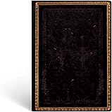 Paperblanks - Faux Leder schwarzes Marokkoleder - Notizbuch Midi Flexi Liniert - 176 Seiten, Midi (180 x 130) Midi (180 x 130) Asiatisch