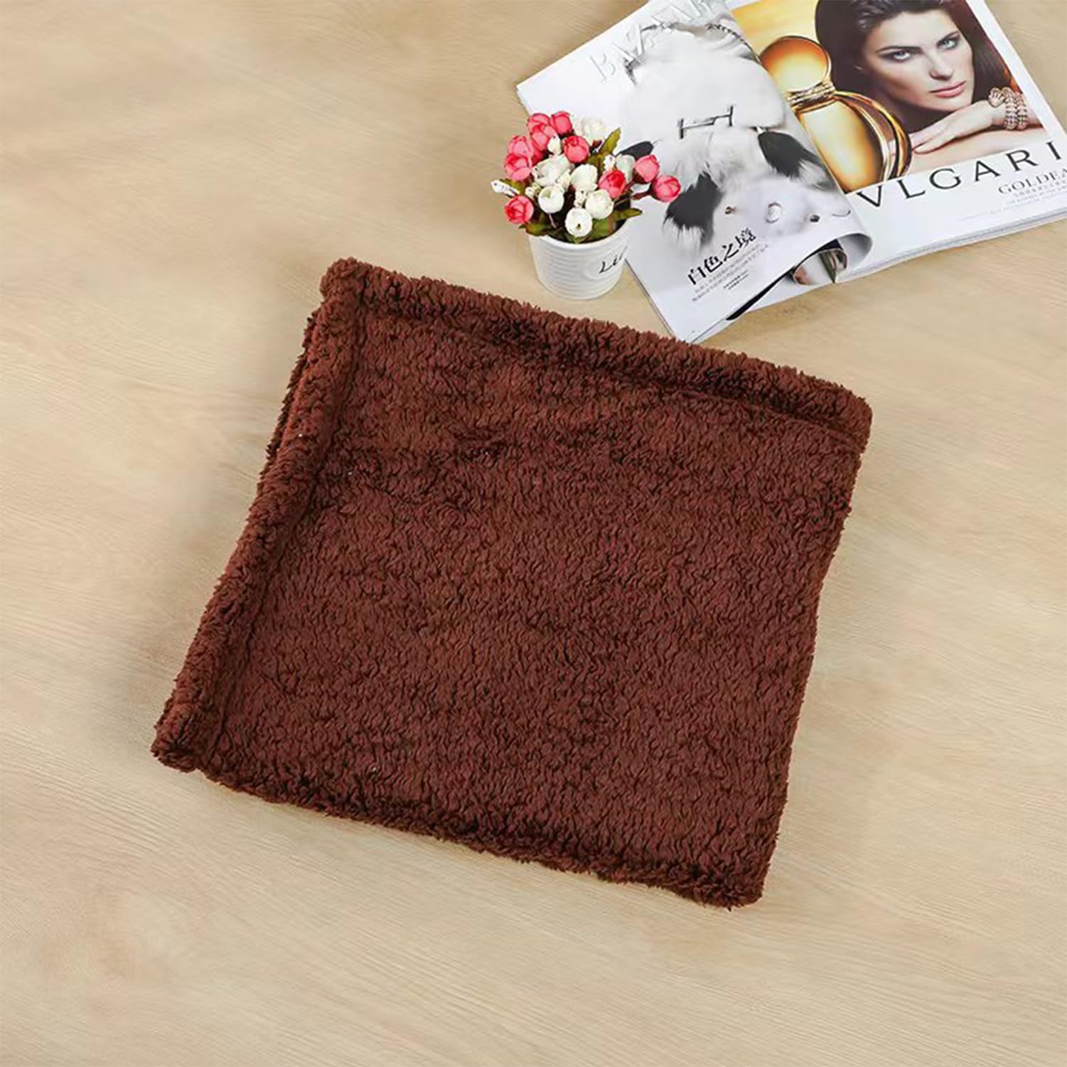 Wlian Waterproof Dog Blanket, Large 165x210cm Reversible Pet Throw – Soft, Durable & Washable Sofa or Bed Protector, Caffee