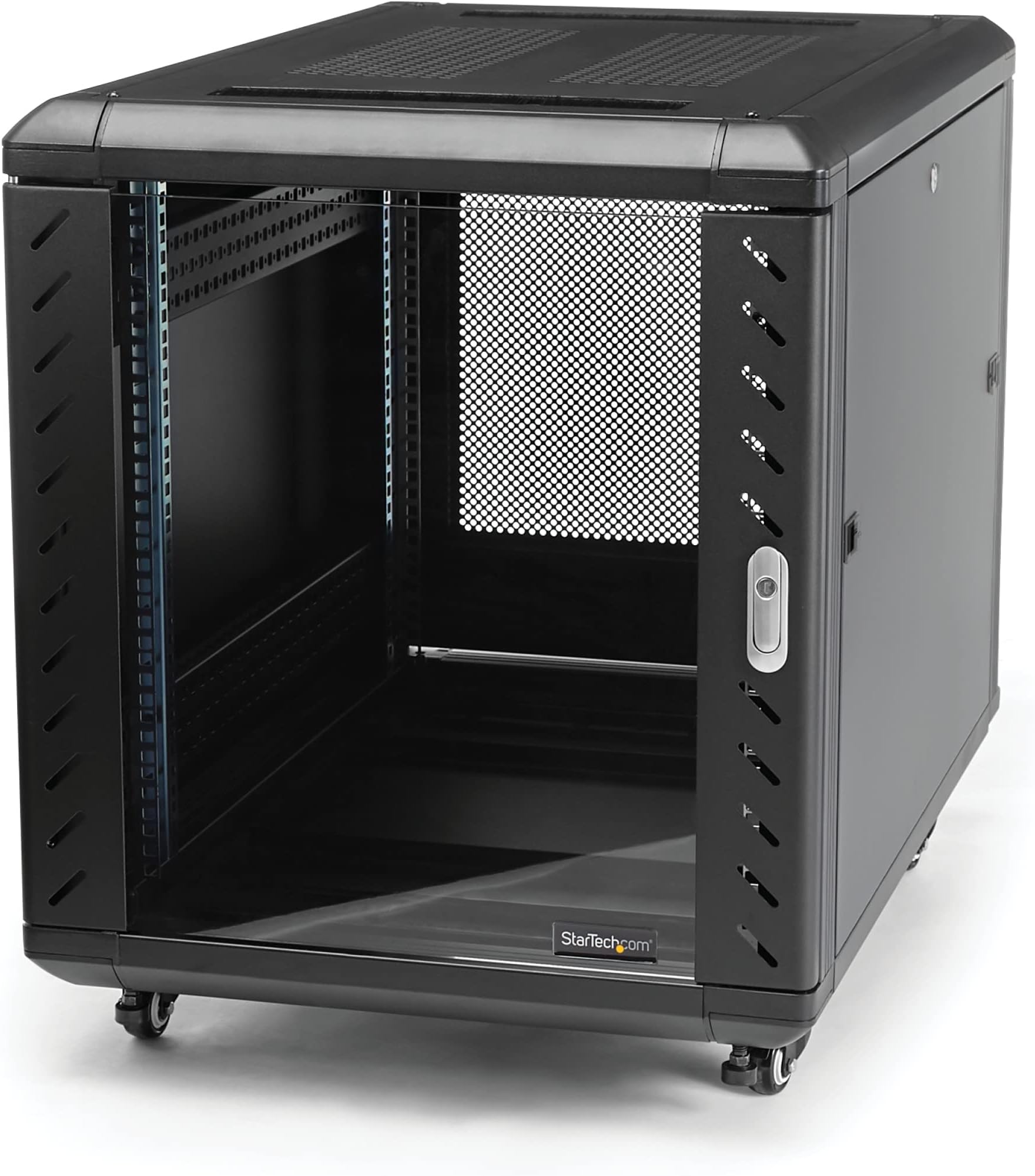 StarTech.com 4-Post 12U Server Rack Cabinet, 19" Data Rack Cabinet for IT/Network Equipment, with Adjustable Mounting Rails
