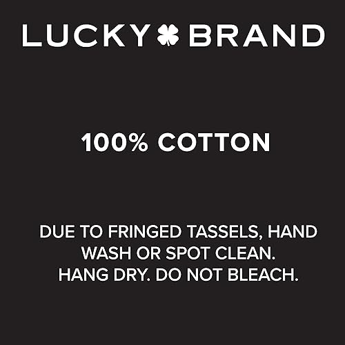 Miniatura 7 de Lucky Brand Overtufted - Alfombra de baño con flecos de algodón con borlas, 17 x 32 pulgadas20 x 40 pulgadas, no incluye la longitud de la borla es