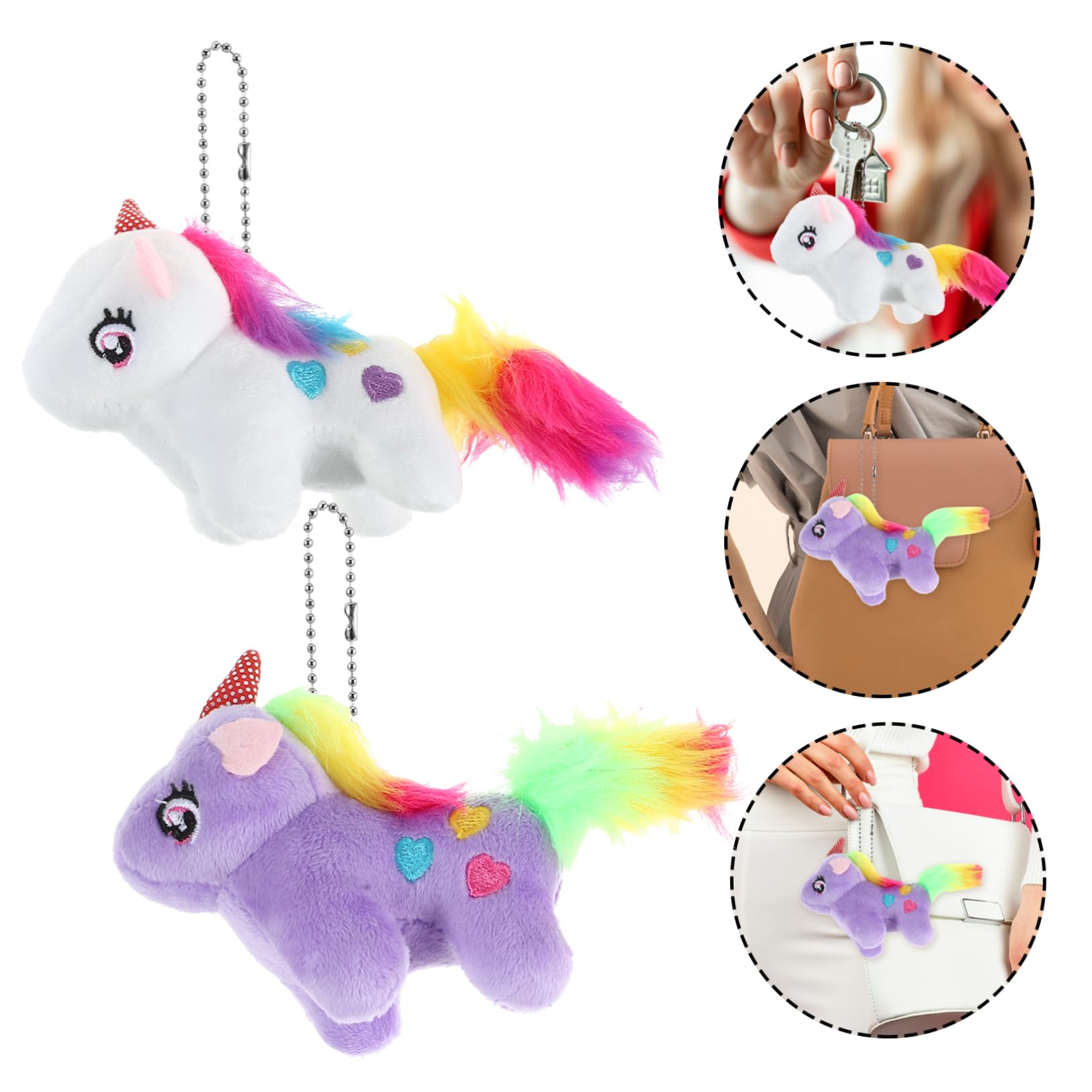 12piezas Llaveros De De Peluche Adorno Colgante De y Decoración Para De Cumpleaños y