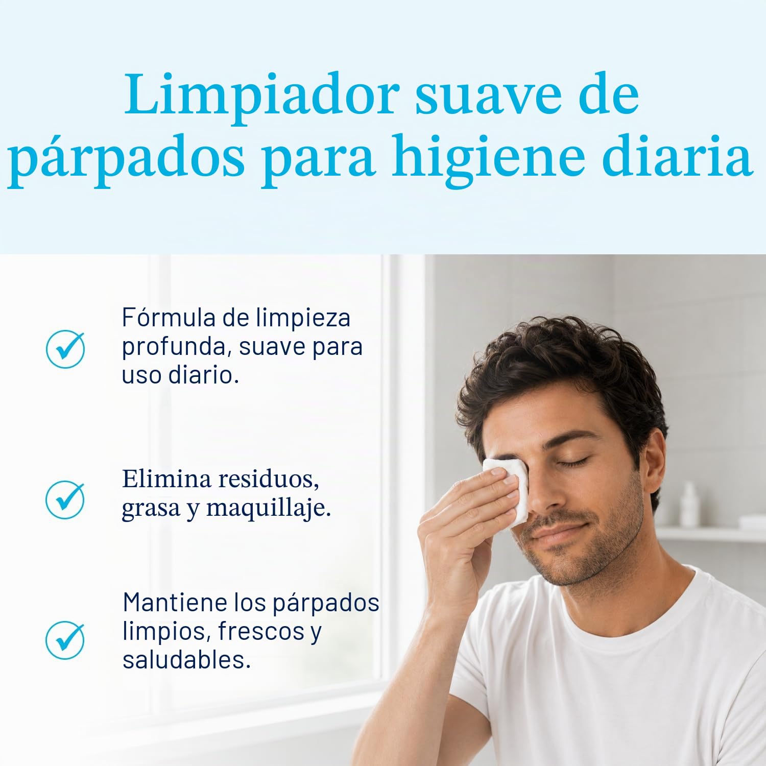 OCuSOFT Lid Scrub Original Compliance Kit – Exfoliante instantáneo para párpados y toallitas sin pelusa – Kit diario de párpados para eliminar aceite, polvo, polen y maquillaje de ojos – 1.6 onzas | Bomba de espuma de 50 ml, 100 almohadillas secas sin pel
