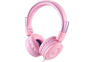 POWMEE M1 Kids Headphones Wired Headphone for Kids, Foldable Adjustable Stereo Tangle-Free,...