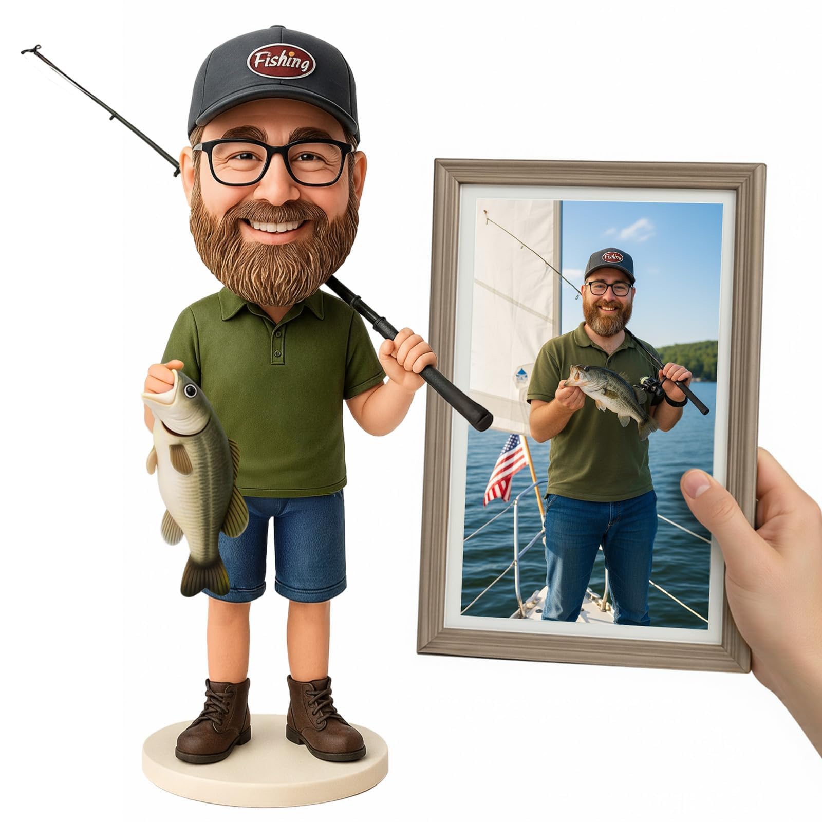 BobbleMy Custom Fisherman Bobblehead