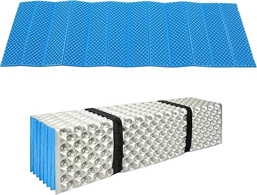 Colchoneta de espuma para acampar a prueba de humedad, plegable, para tienda de campaña, colchón a prueba de humedad, 72 x 22 x 0.75 pulgadas,