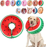 Vista 15 de BEAUTYZOO - Collar inflable suave para perros y gatos, alternativa a conos postoperatorios, con forma de donut, para evitar lamidos, color rosa