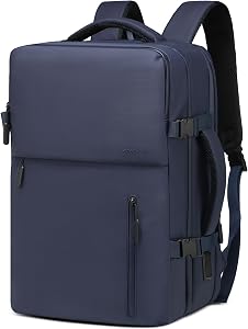 Lay Flat Carry on Travel Backpack, 30L Airline Approved, Fits 16" Laptop, USB-C & USB-A, Water Resistant