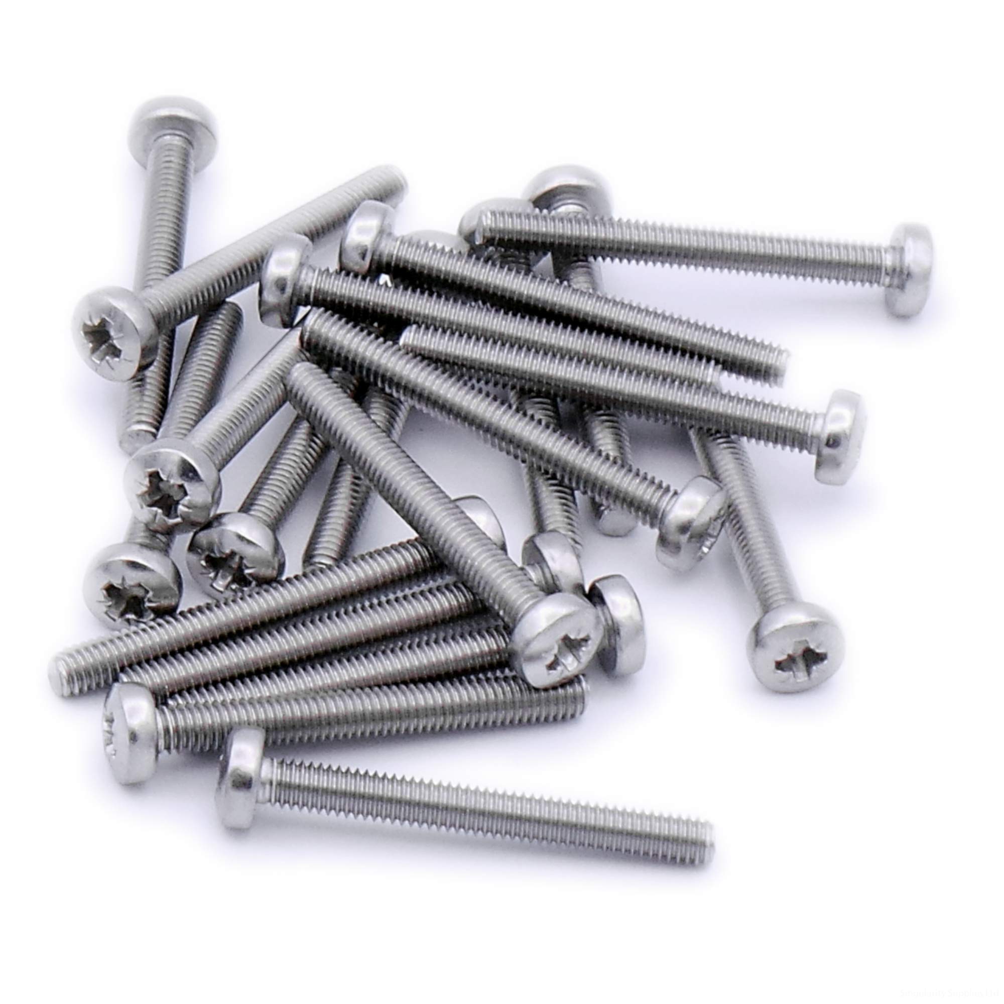 Singularity Supplies M6 (6Mm X 70Mm) Pozi Pan Machine Screw (Bolt) - Stainless Steel (A2) (Pack Of 10)