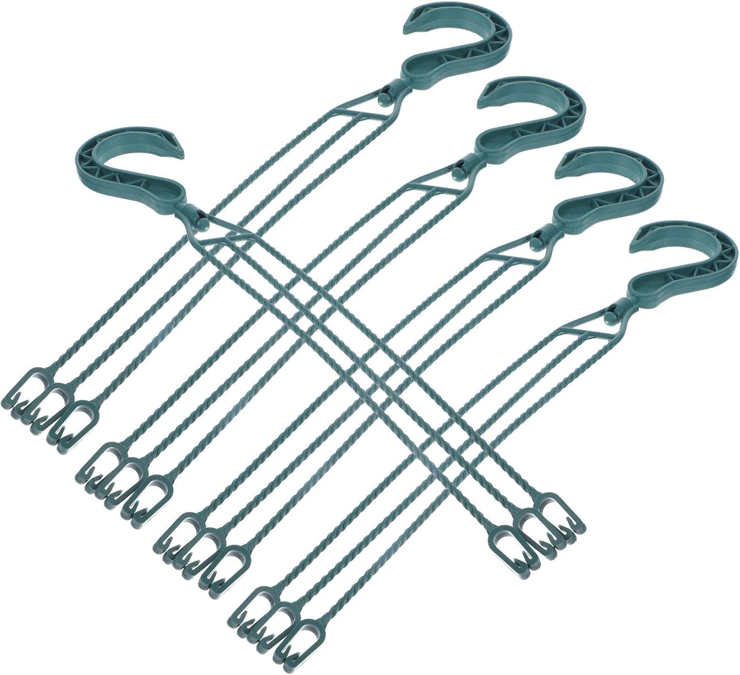 Happyyami 5pcs Plastic Hanging Basket Hooks Hanging Plant Chain Flower