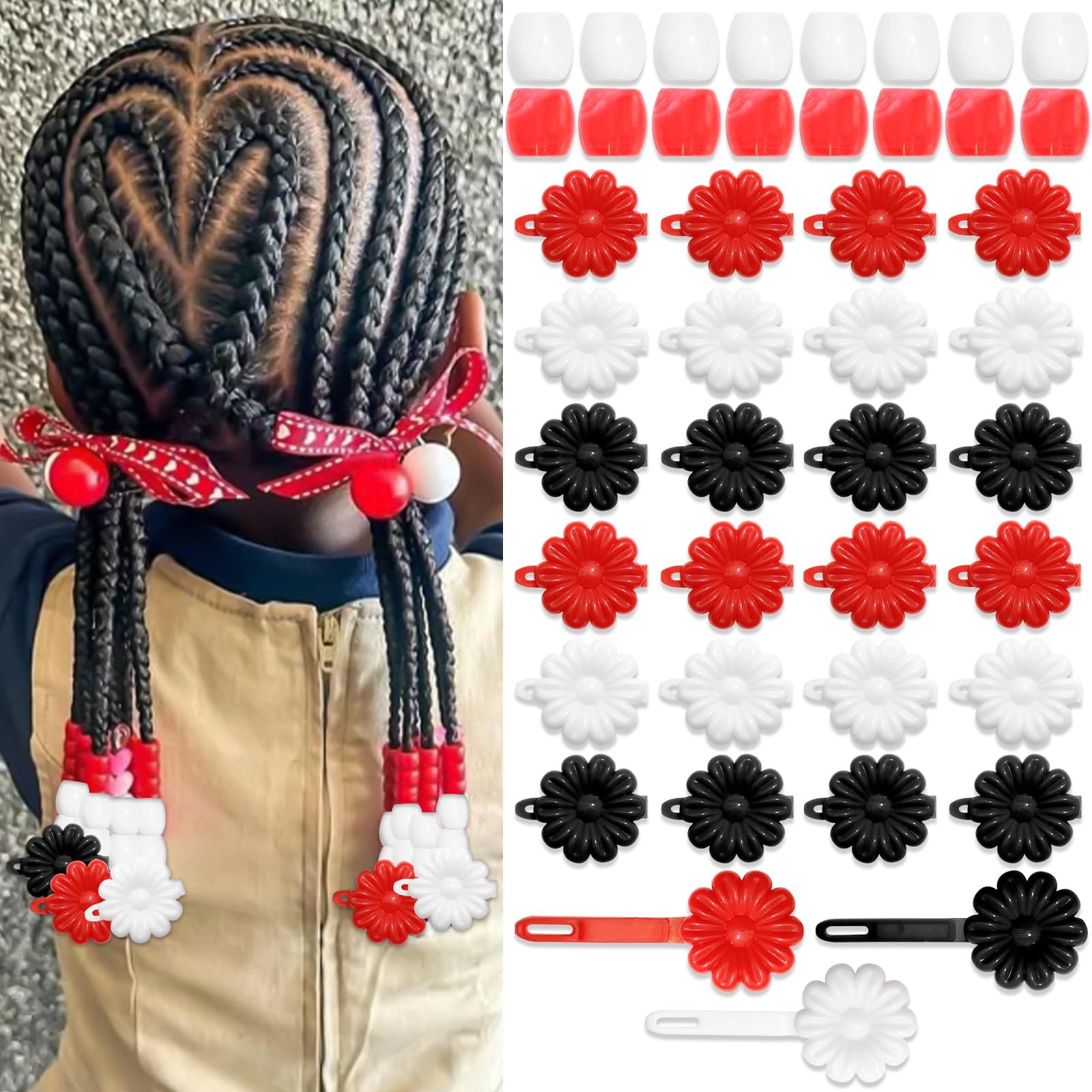 タナカダイスケ black beads ribbon clip タナカダイスケ| black beads