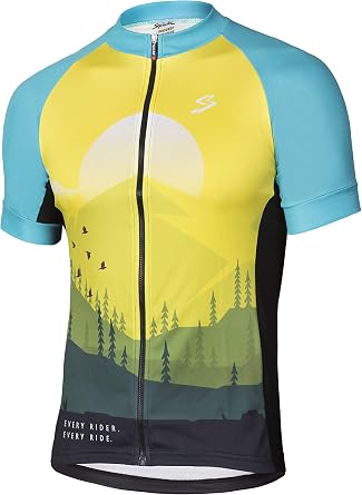 Amazon.com: Spiuk - Maillot de MTB para hombre, talla S, color amarillo y  azul : Deportes y Actividades al Aire Libre