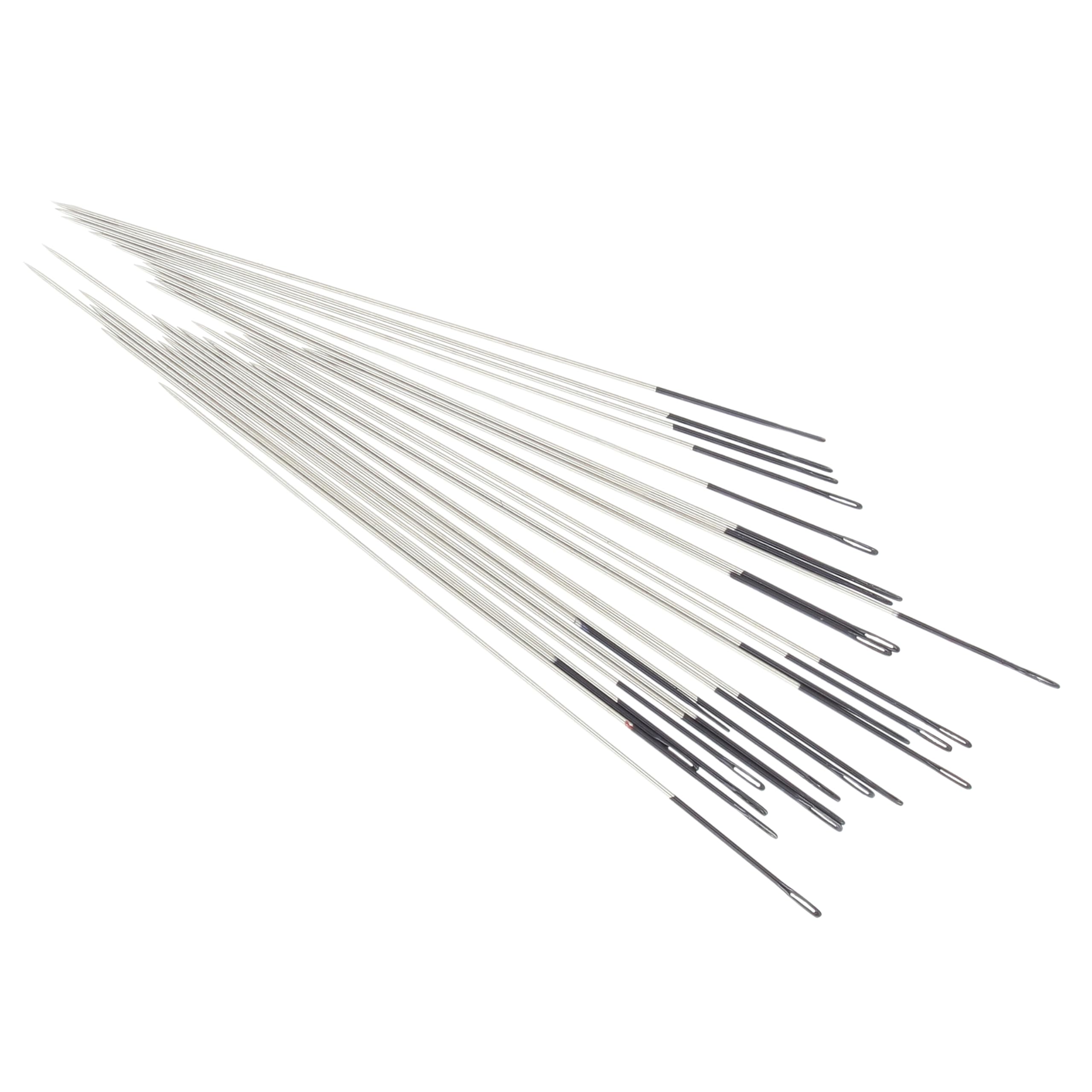 BeadSmith ColorEyes Beading Needles-25 Pieces (Size 12)