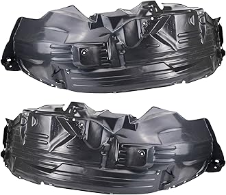 TRQ Driver and Passenger Side Inner Fender Liner Set Compatible with 2005-2015 Nissan Xterra