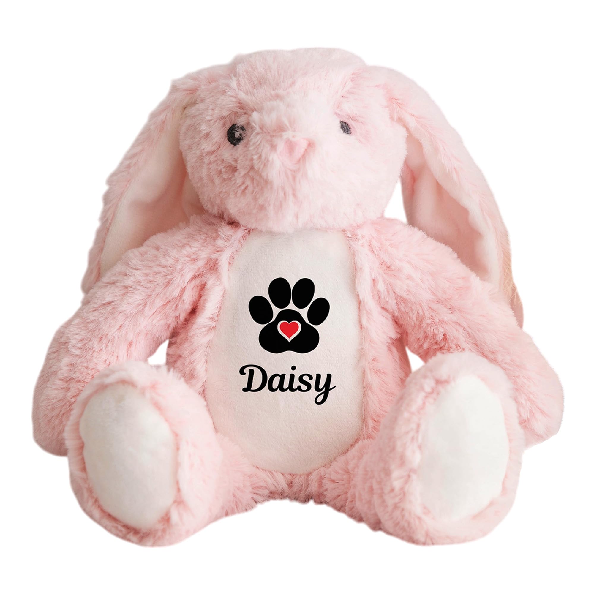 Hoolaroo Personalised Dog Toy - Custom Teddy Bear Bunny For Dog Puppy Pink