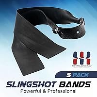 Vista 2 de SimpleShot 5 piezas de bandas de honda profesionales y potentes, bandas elásticas planas para catapulta de tiro
