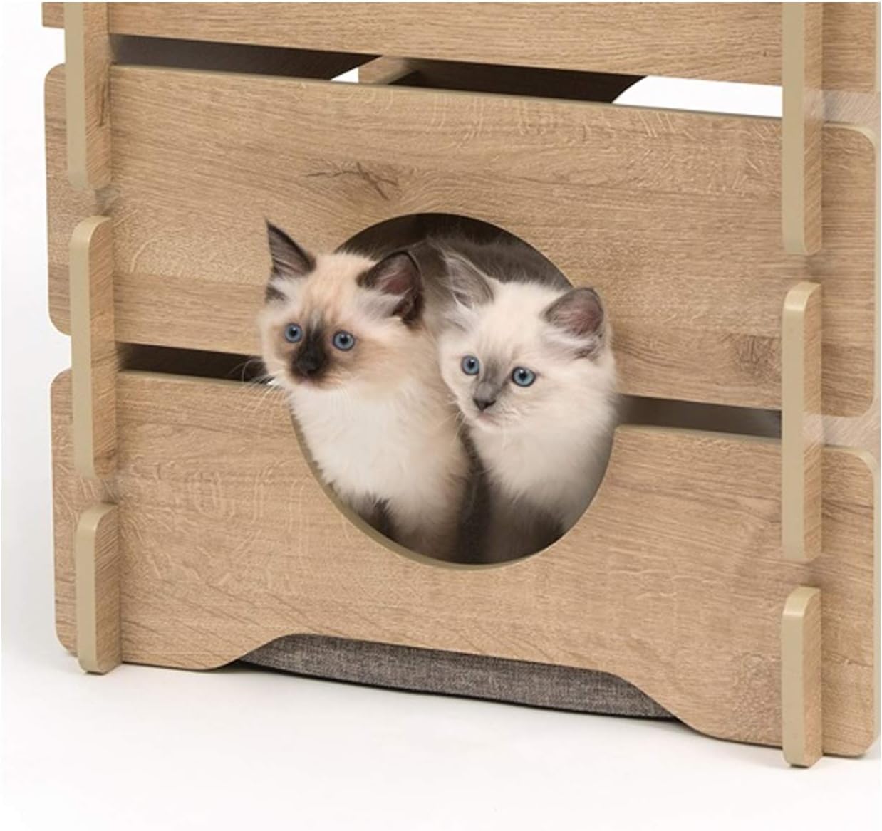 Catit Vesper Cottage Cat Tree Hideout, Oak, 52112