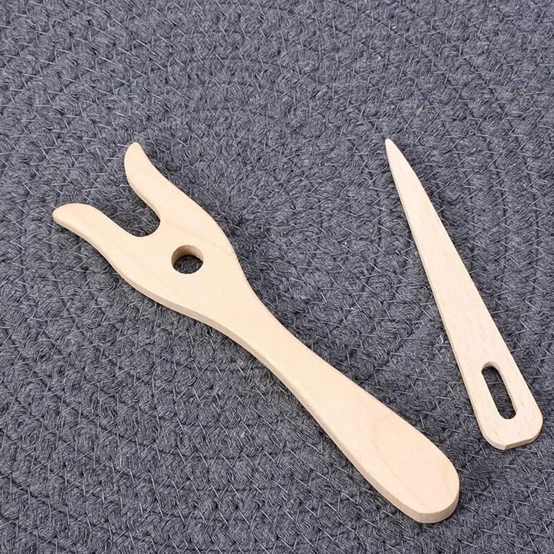 Handmade Fork Type Wooden Knitting Tools Handmade Bracelet Necklace Braided DIY Weaving Loom Home Sewing Crafts Supplies