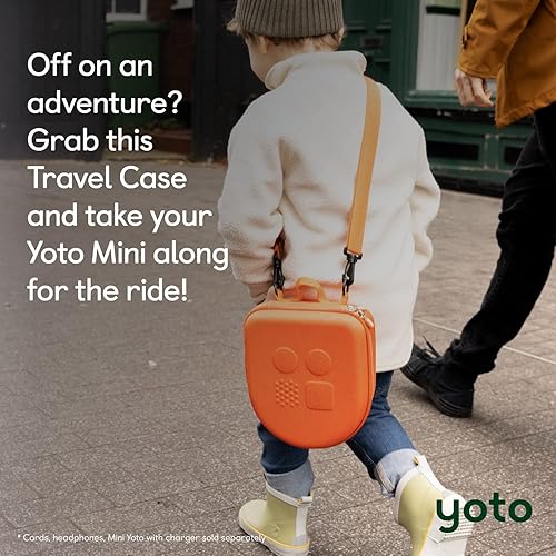Miniatura 3 de Yoto Mini estuche de viaje – Accesorio para niños, portador protector rígido con correa ajustable para el hombro, capacidad para mini, auriculares y