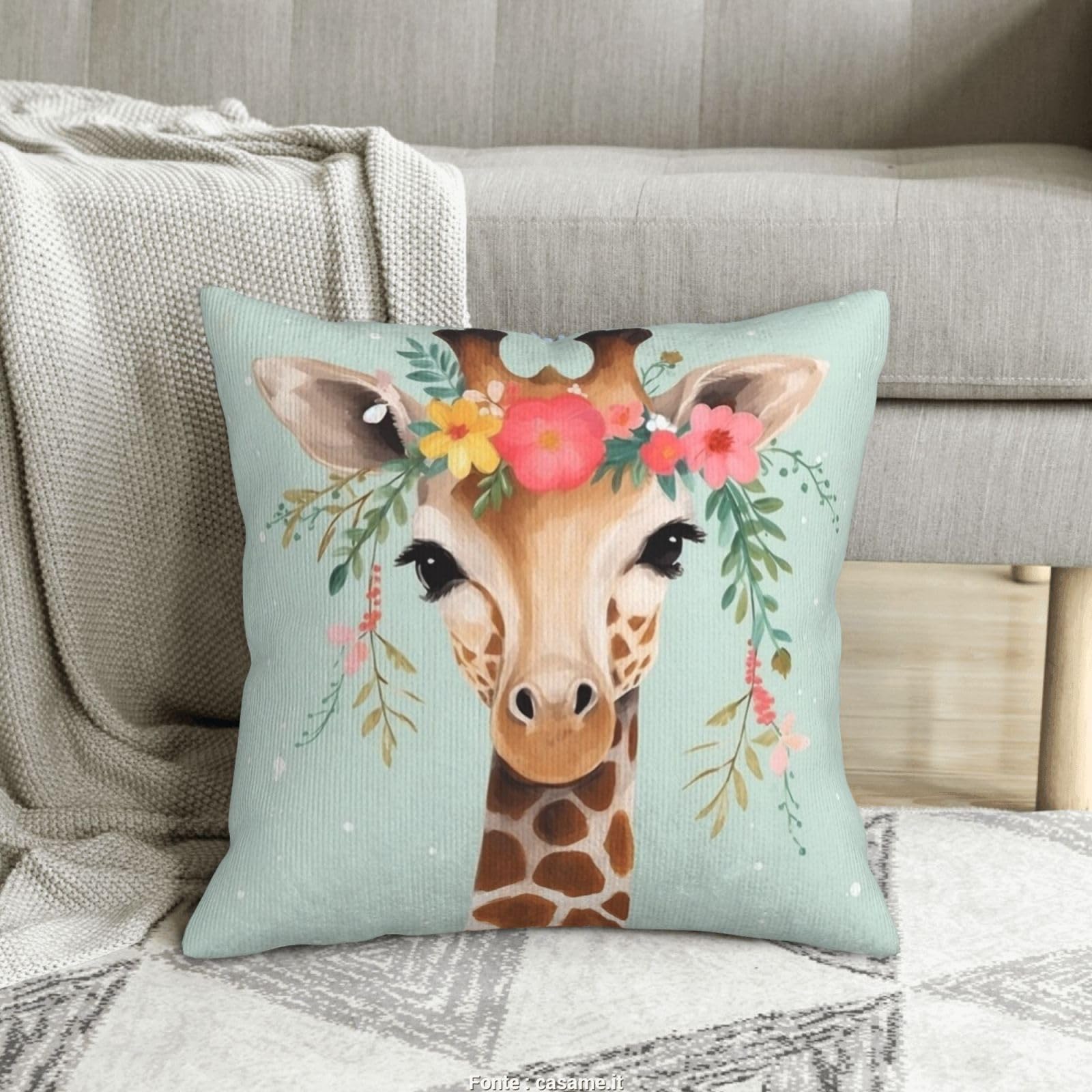 Housse de coussin velours côtelé pour rénover un canapé