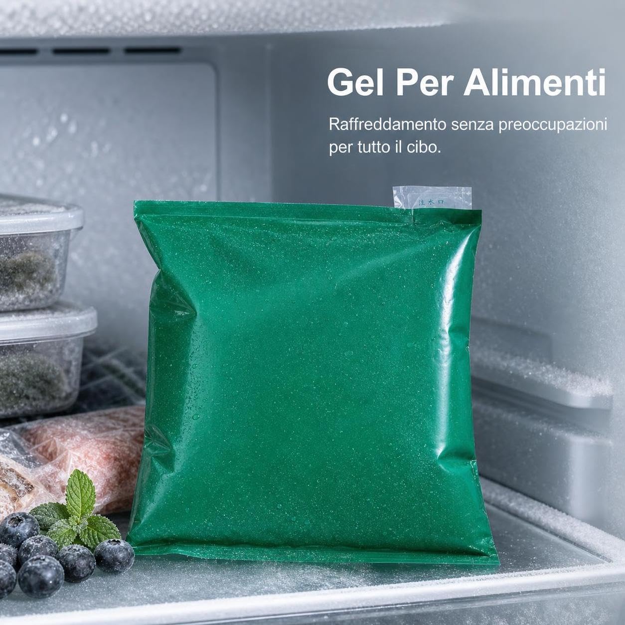Kühlkompresse 2500ml mit Gel-Füllung und Selbstvschluss für Lebensmitteltransport, für lebensmittel - Für Kühlboxen