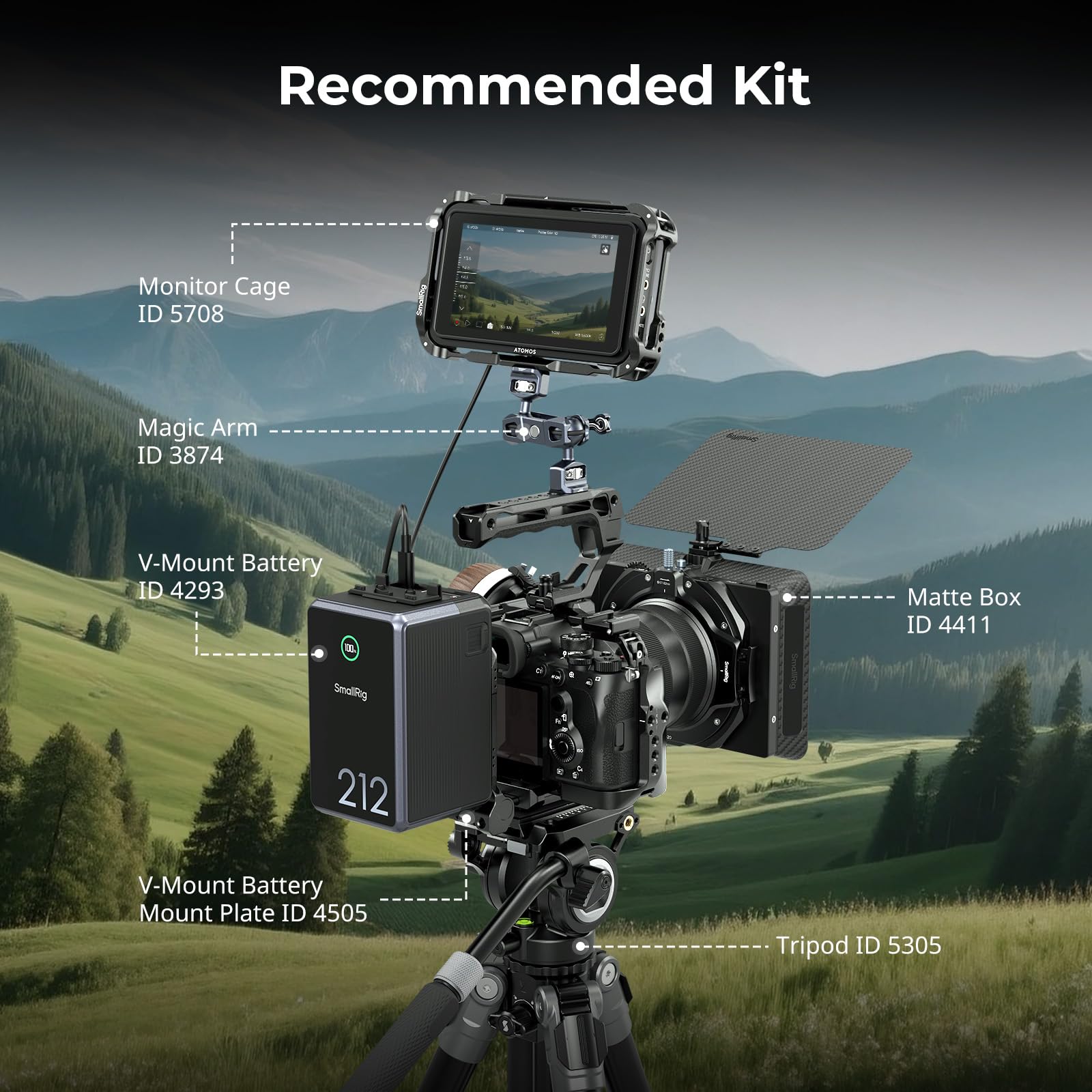 SmallRig Klatka "HawkLock" A7R VI tylko do Sony Alpha 7R VI, blokada 4-punktowa, wbudowana płyta do Arca - 6702