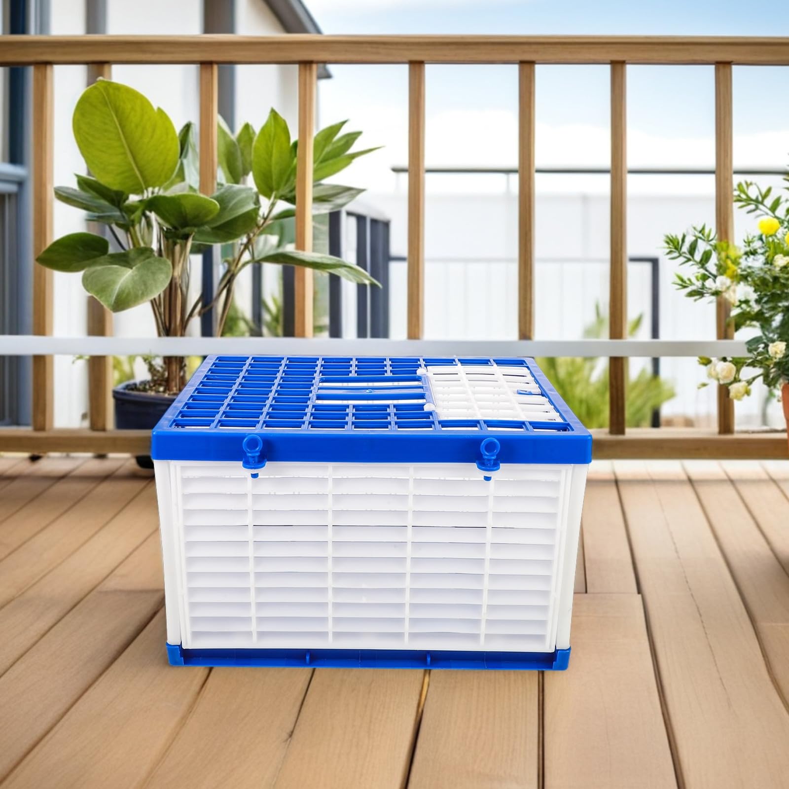 Hemobllo Caja Plegable para Palomas de Plástico Resistente Transportín Ligero para 4-6 Palomas Jaula Portátil para Entrenamiento Liberación y Transporte Doméstico Adecuado para Viajes