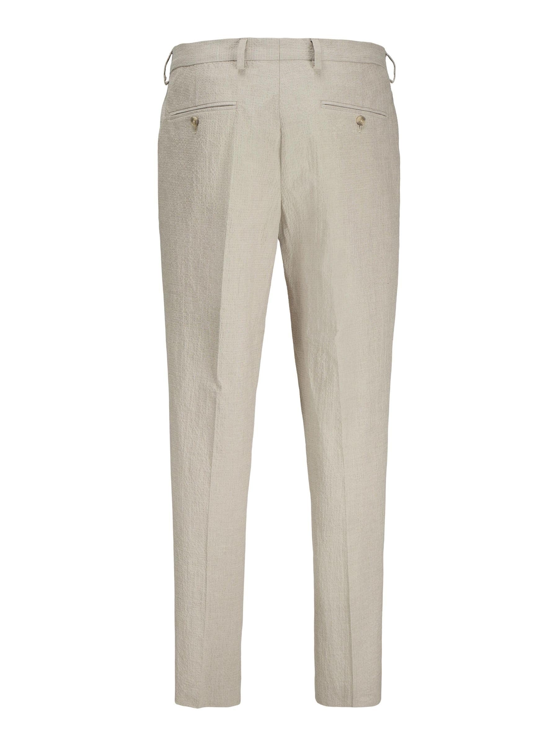 JACK & JONES Men's Jprstan Seersucker Trouser, Silver Lining, 40