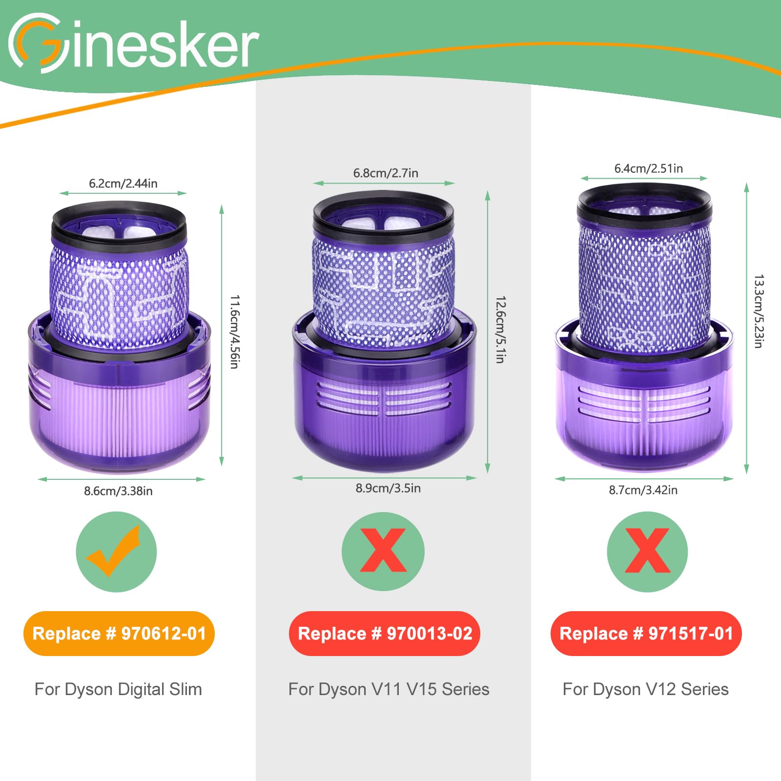 Amazon.com - SV18 Filter Replacement Compatible with Dyson Digital