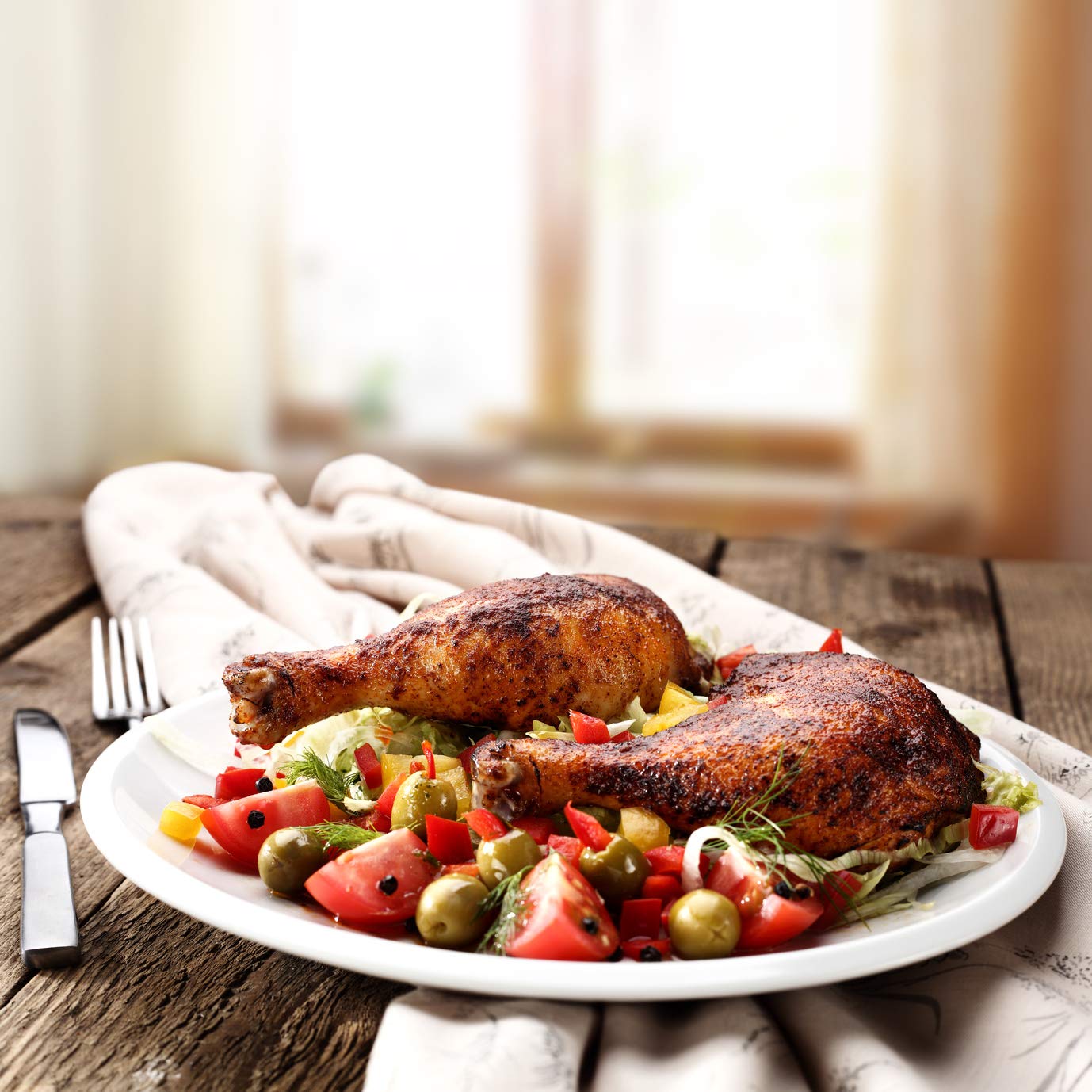 Amazon.co.jp: 国産 鶏肉 ローストチキン(チキンレッグ) 1本約200g