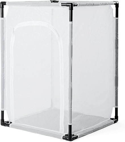 Miniatura 9 de RESTCLOUD Jaula de hábitat de mariposa monarca grande de 30 pulgadas, terrario de malla de insectos al aire libre, 16.5 x 16.5 x 30 pulgadas