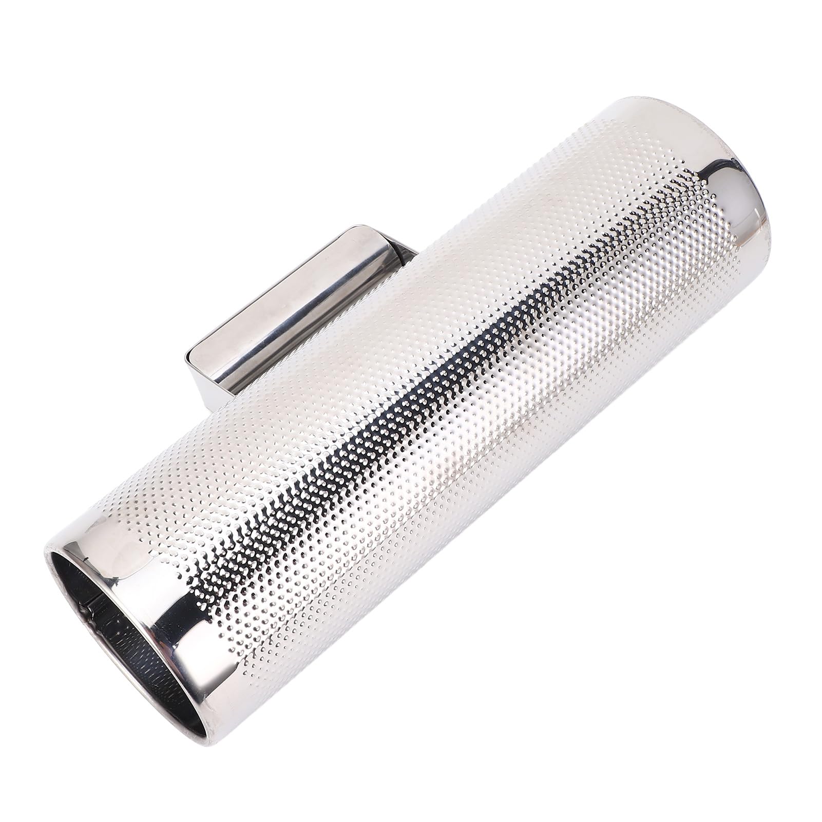 Stainless Steel Guiro Instrument Latin Percussion Metal Guiro Shaker with Scraper Percussion Instrument, Guira Dominicana