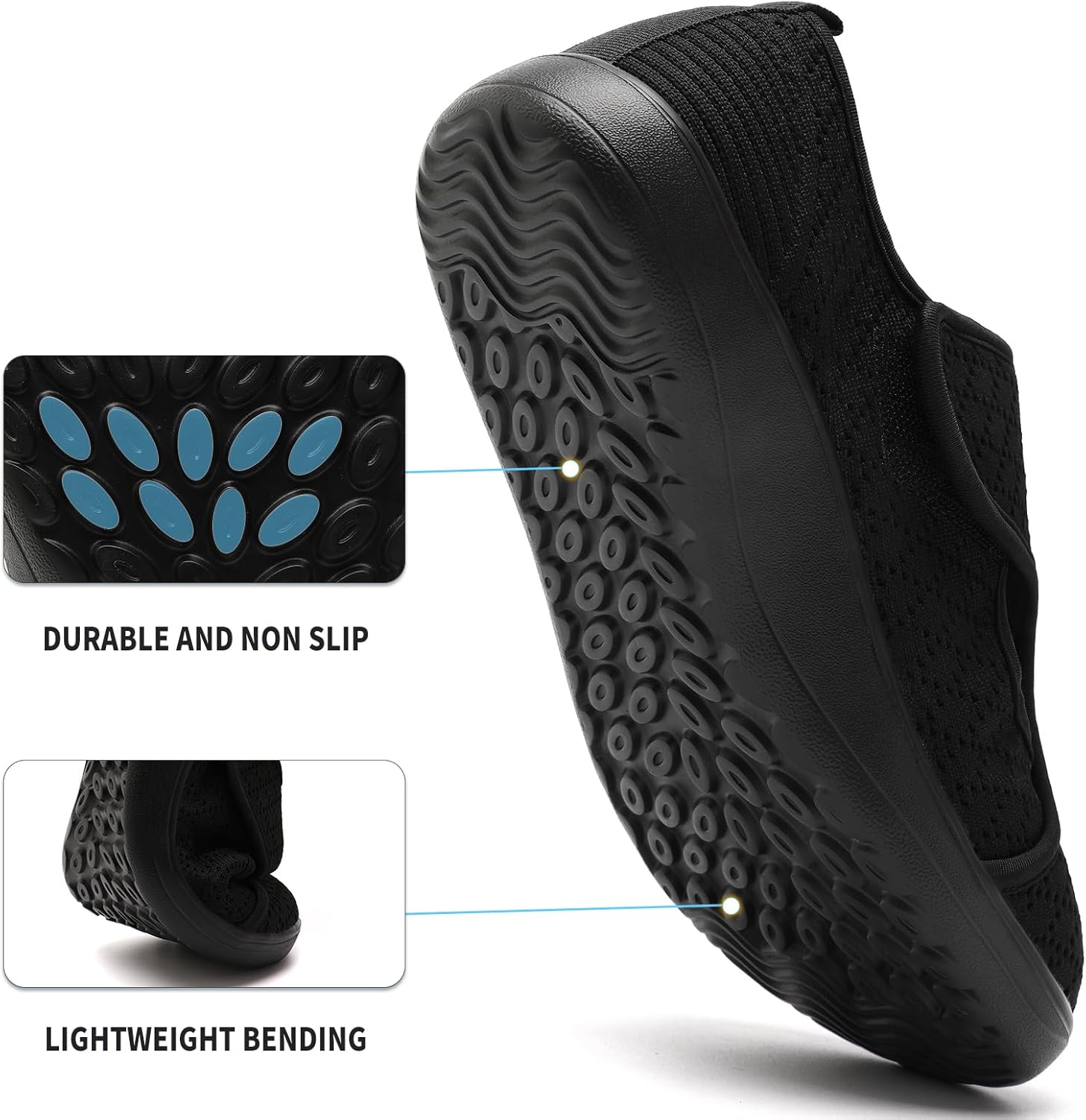 Womens Wide Diabetic Shoes Lightweight Adjustable Walking Barefoot Breathable Sneakers for Wide Width Arthritis Edema Orthopedic Shoe Zapatos para Mujer - Image 6