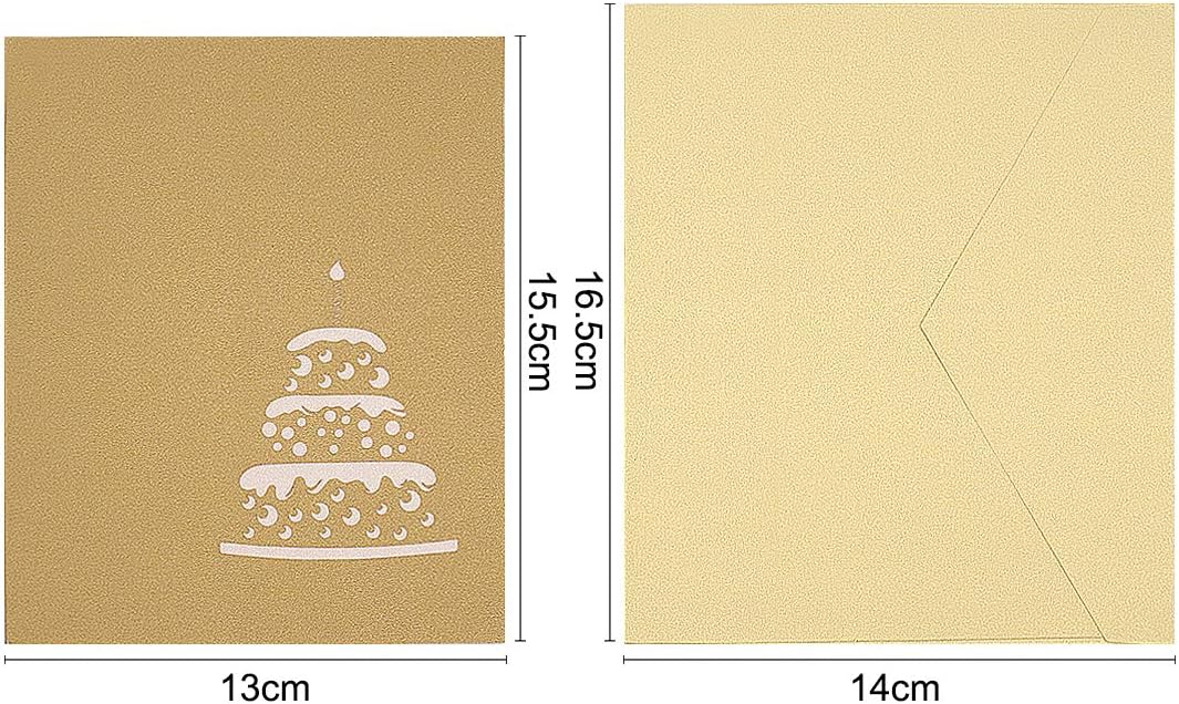 Pop Up 3D Cake Cards, Creative Gifts Cards for Birthday Mother's Day, Marriage Anniversary,Lovers (Birthdaycake) - Image 4