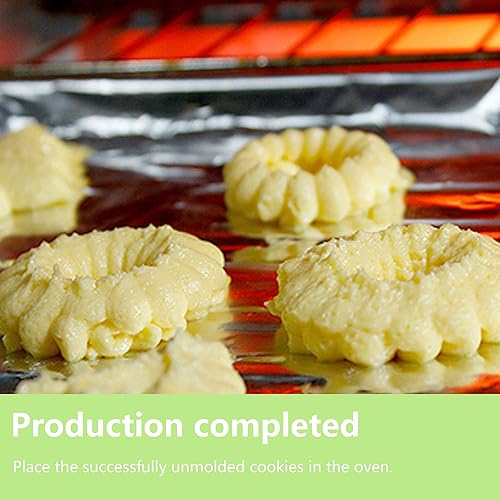 Miniatura 5 de TRGGDEE Pistola de prensa de galletas, juego de prensa de galletas para hornear, mini cortadores de galletas, adecuado para hacer galletas y