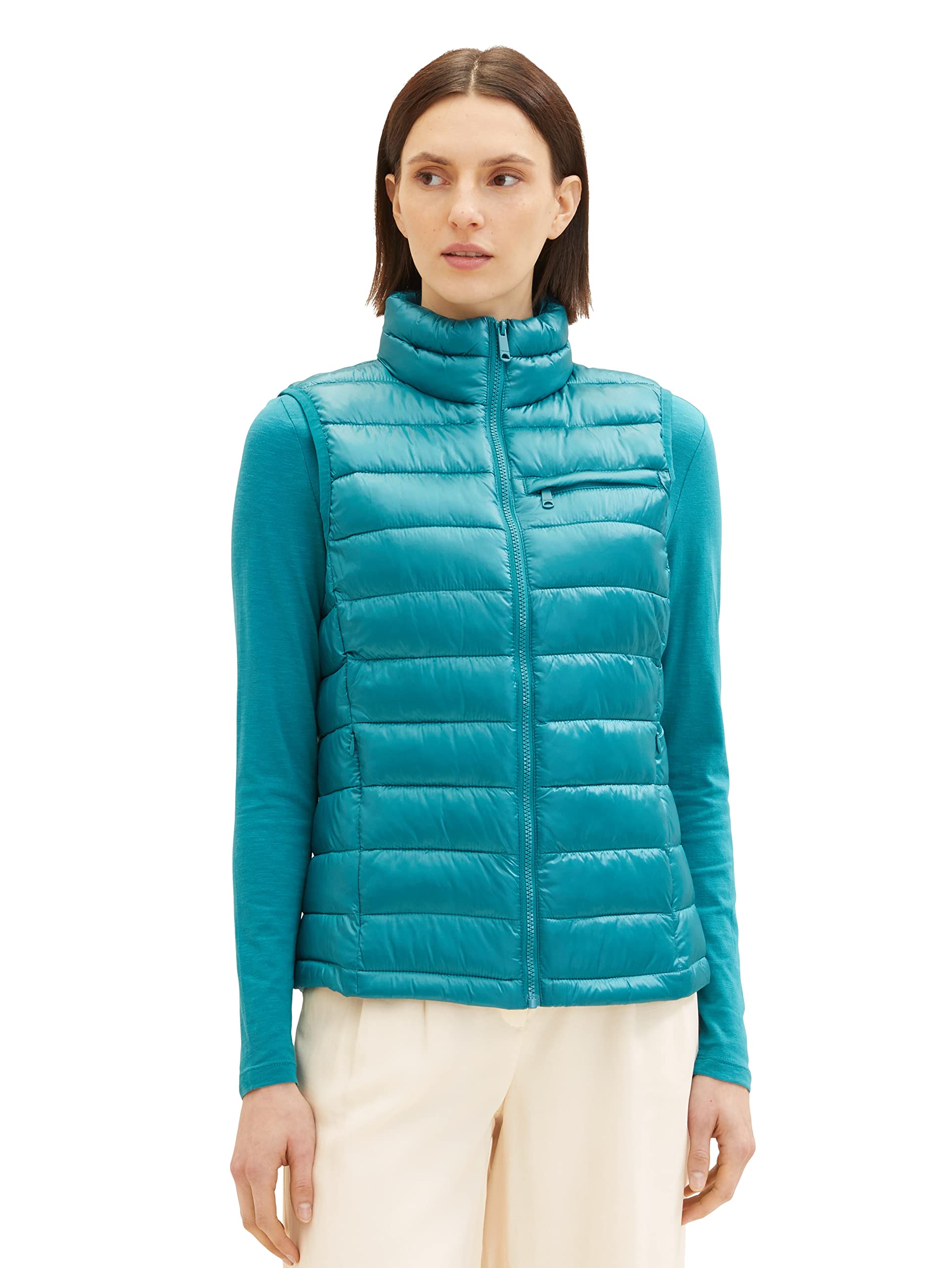 TOM TAILOR Damen 1036717 Lightweight Steppweste (1er Pack)