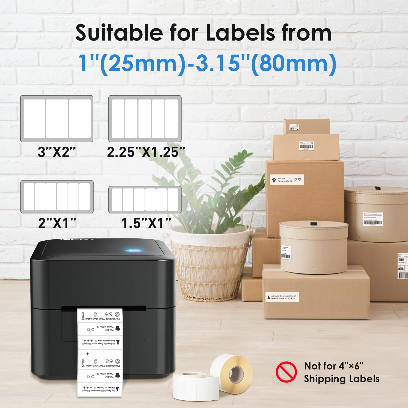 Buy iDPRT Bluetooth Label Printer 2022 UltraFast Thermal Label