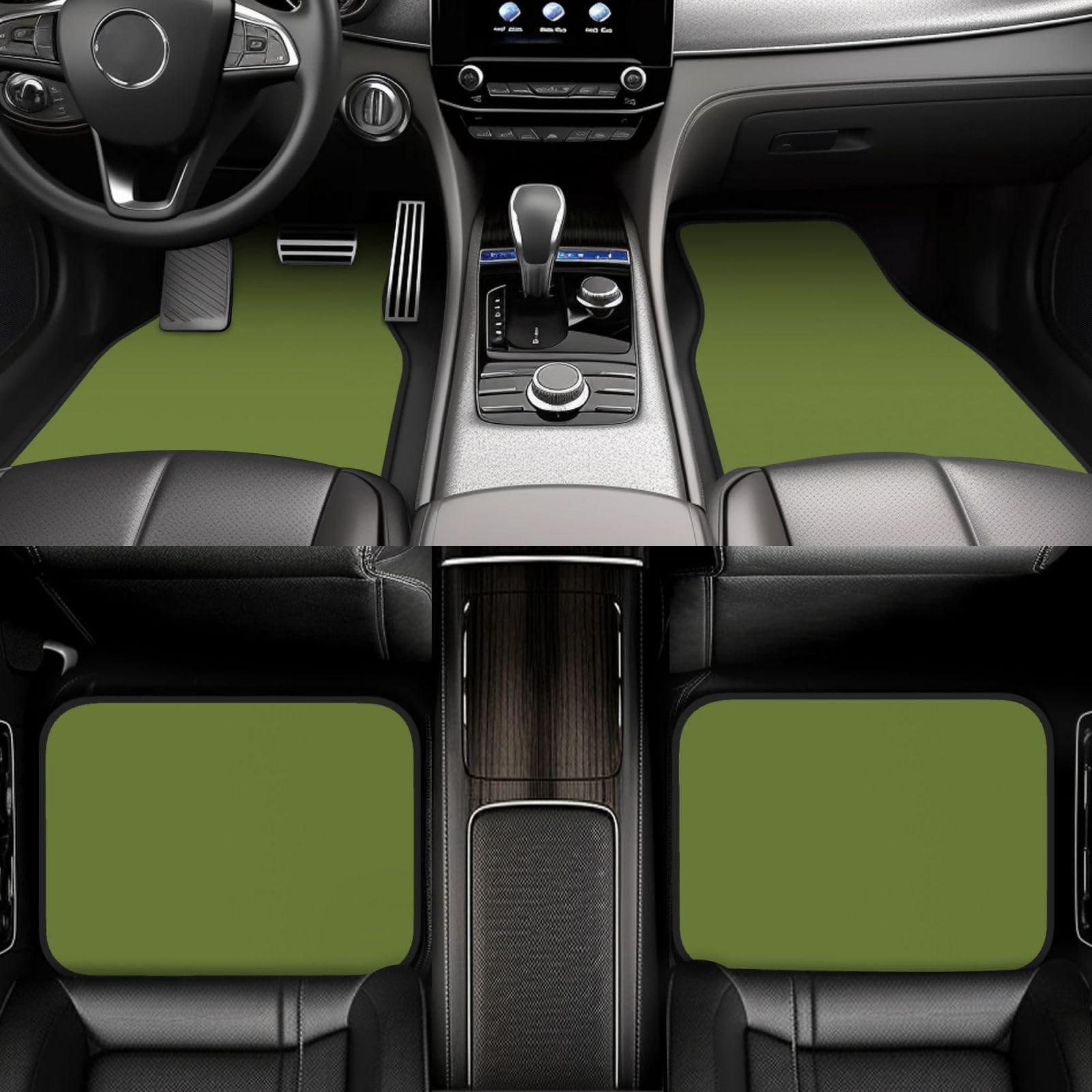Lot de 4 tapis de sol en néoprène imperméable pour voiture