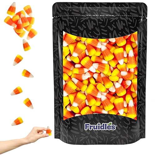 Fruidles Candy Corn, golosinas clásicas de Halloween - Caramelo de dientes de dragón - Caramelo a granel, sin gluten, divertidos y festivos