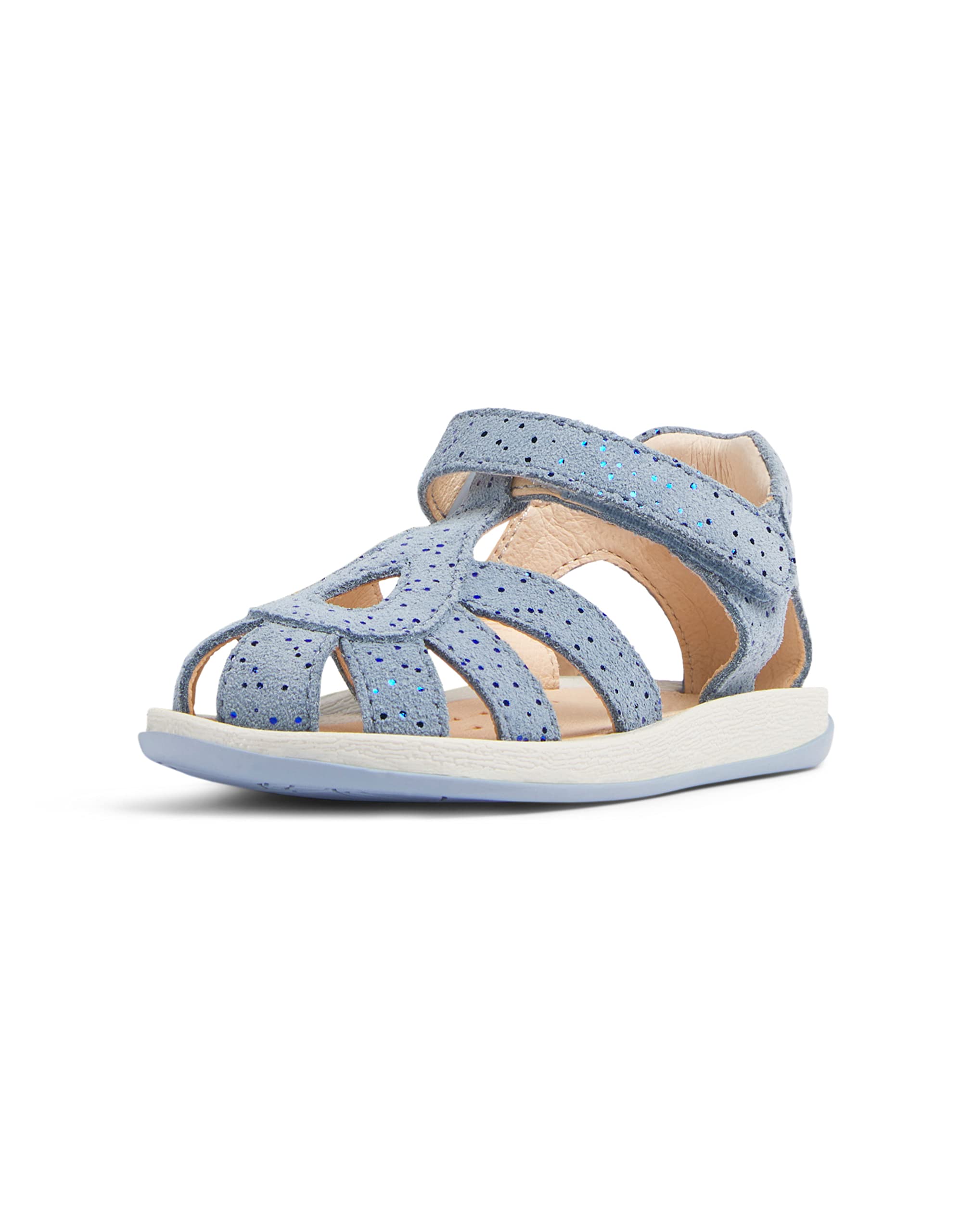 Camper Baby Girls' Bicho K800363 Flat Sandal, Blue 010, 7.5 UK