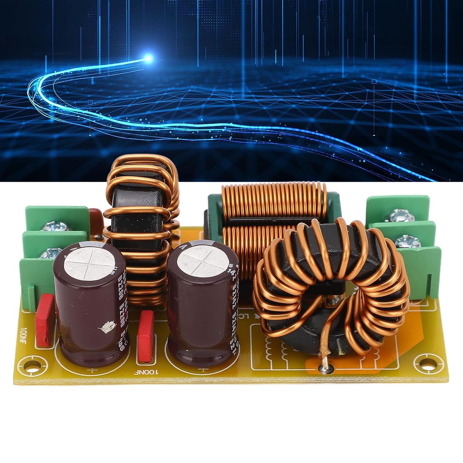 Amazon.co.jp: EMIフィルター 20A DC電源フィルターボード LCノイズ