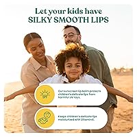 Vista 2 de Rubber Ducky Protector solar labial SPF 44, bálsamo labial vegano para niños con vitamina E, protección UV, resistente al agua, sin tintar, sabor a