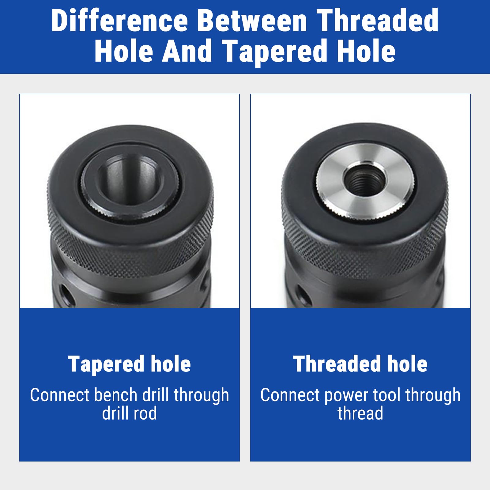Portabrocas Taladro B16, 1/2" 1-13mm Portabroca sin Llave, Portabrocas Autobloqueante, para Taladradora de Columna, Fresadora, Torno
