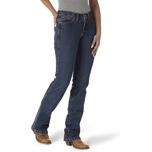Wrangler Women's Cash Mid Rise Vented Hem Ultimate Riding Jean